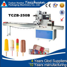 40-230bag / min Máquina de embalaje de helado horizontal / automático de hielo de alta velocidad completa TCZB-250B